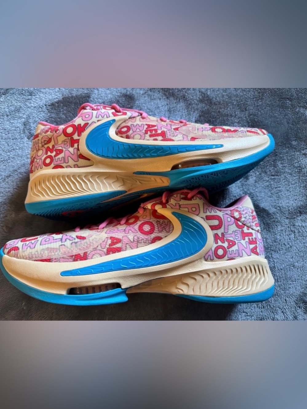 Nike Zoom Freak 4 Letter Bros Vanilla Lightning